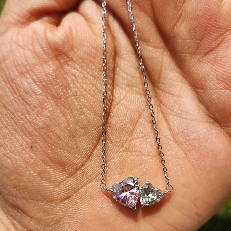 Lumina Heart Chain - Silver