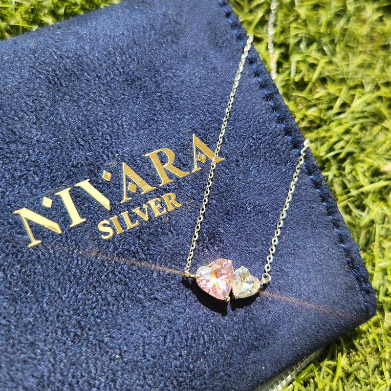 Lumina Heart Chain - Silver