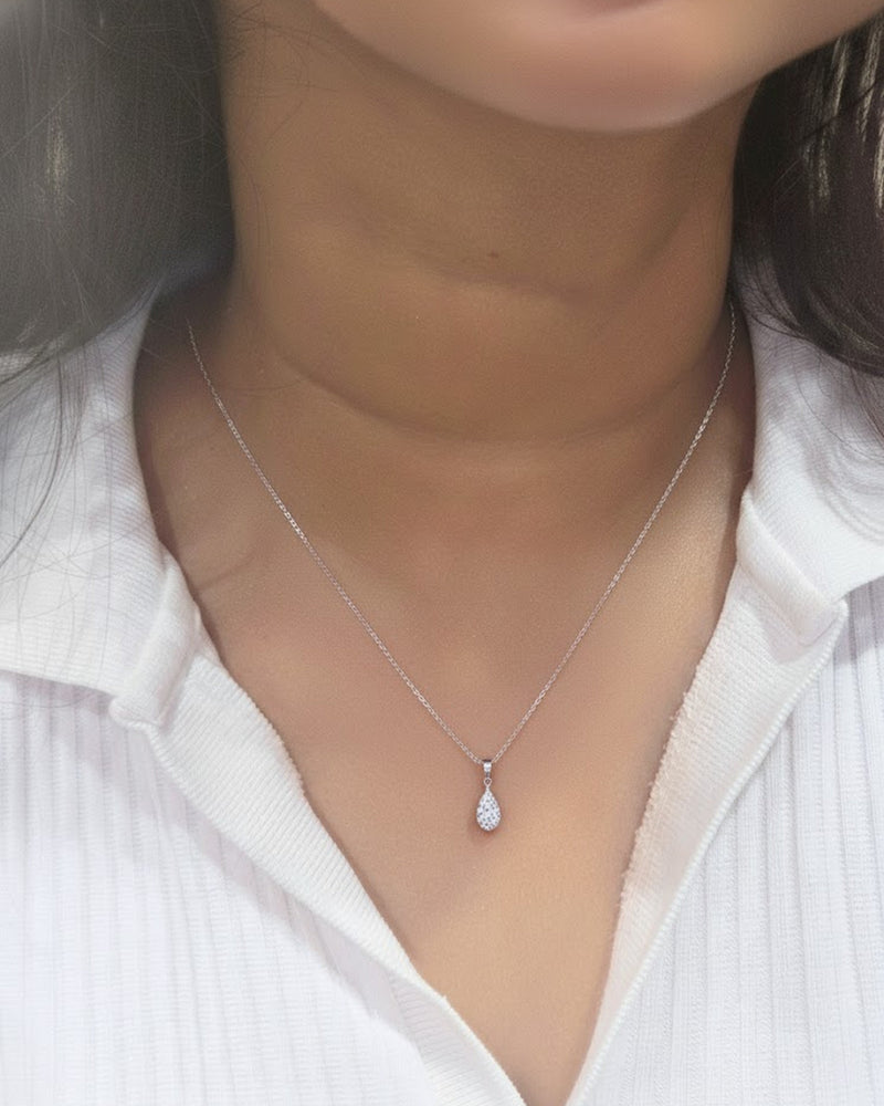 Single Drop Chain Ganga Drop Chain - Silver – Nivara Silver
