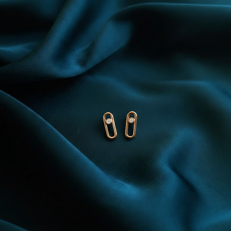 The Toggle Studs Rose Gold