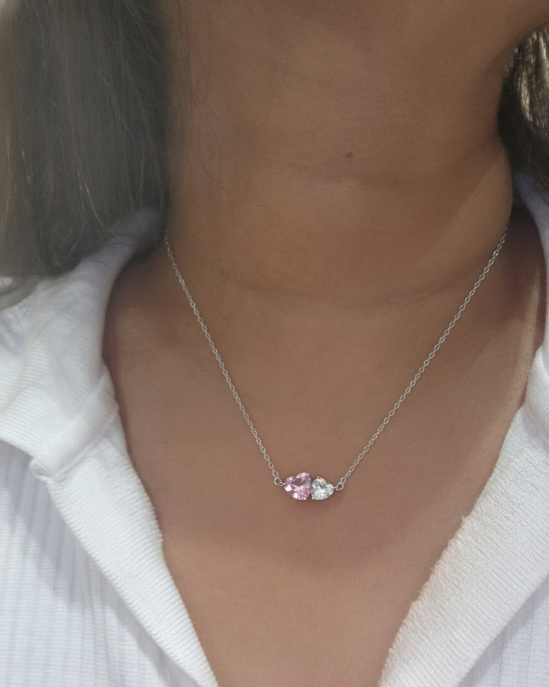 Lumina Heart Chain - Silver